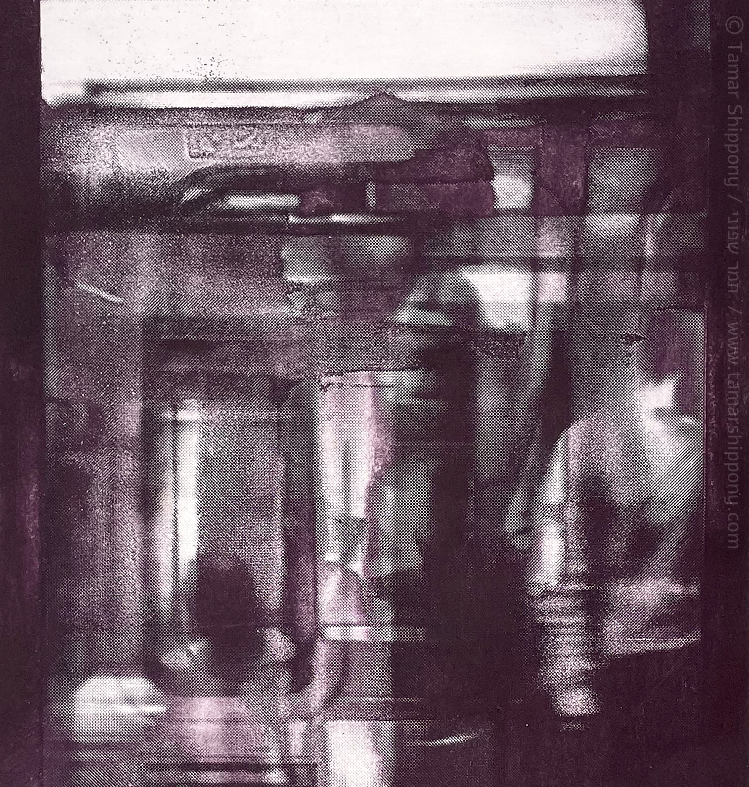 Closeup of Etched Eroded Print by Tamar Shippony | תקריב של הדפס של תמר שפוני